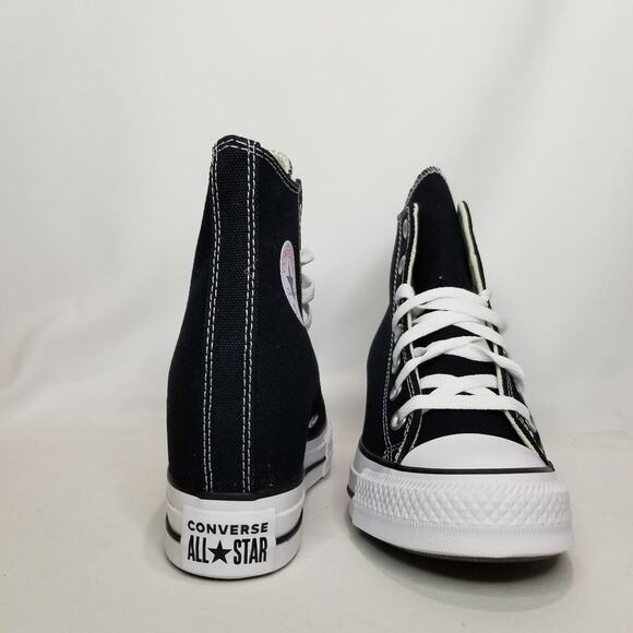 Converse Women's CTAS Wedge Platform Hi Tops Size 6 Black A11909C NWT - Picture 7 of 9